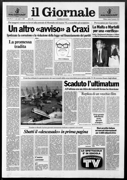 Il giornale : quotidiano del mattino